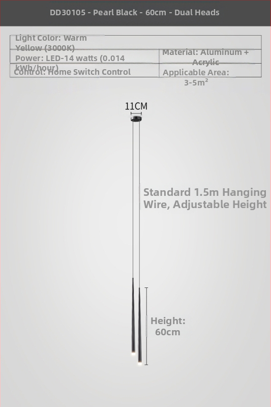 Öökülg lühtri moodne lihtne valgus luksuslik minimalistlik galvaniseerimisega eristuv loominguline disainer koonusekujuline magamistoa kahepealine lühtri