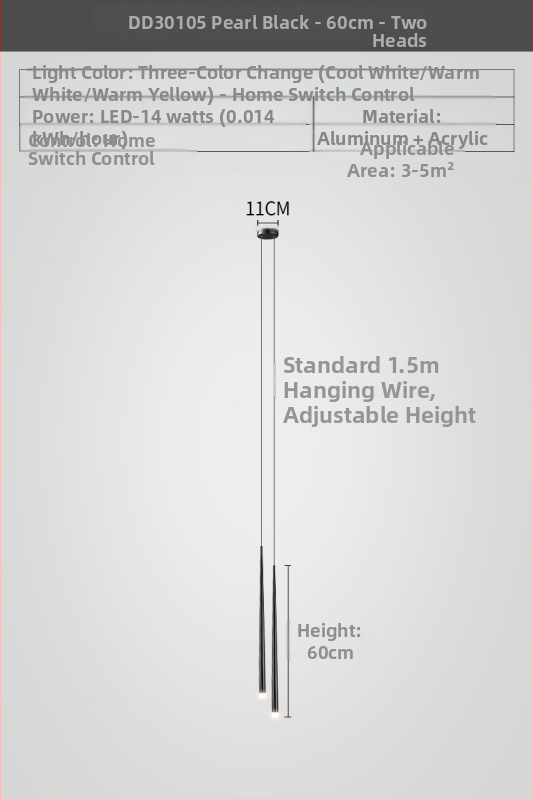 Öökülg lühtri moodne lihtne valgus luksuslik minimalistlik galvaniseerimisega eristuv loominguline disainer koonusekujuline magamistoa kahepealine lühtri