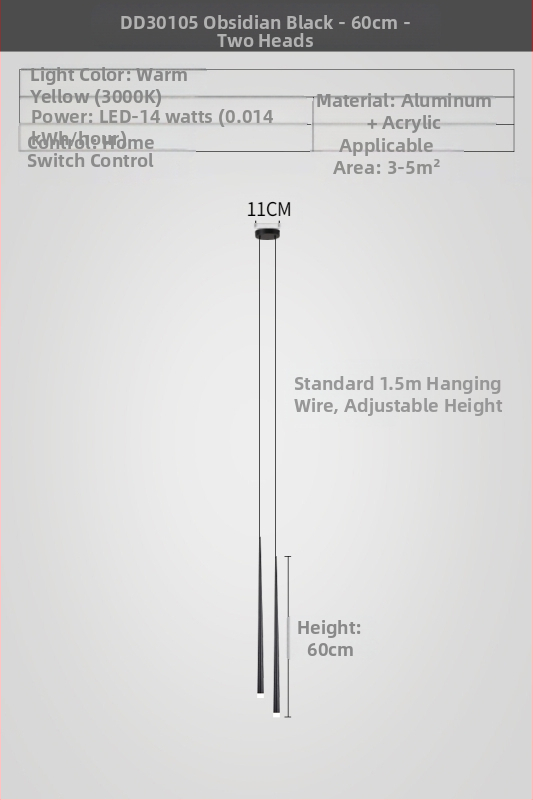 Öökülg lühtri moodne lihtne valgus luksuslik minimalistlik galvaniseerimisega eristuv loominguline disainer koonusekujuline magamistoa kahepealine lühtri