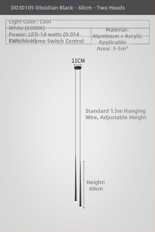 Öökülg lühtri moodne lihtne valgus luksuslik minimalistlik galvaniseerimisega eristuv loominguline disainer koonusekujuline magamistoa kahepealine lühtri