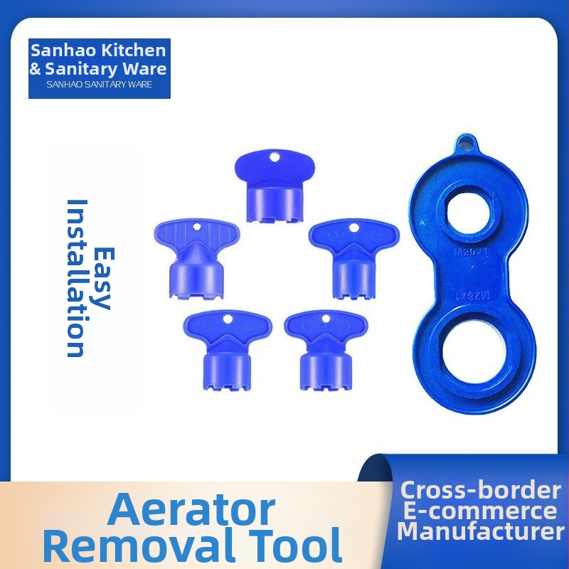 Amz csaptelep perlátor eltávolító eszköz fürdőszobai hardver kiegészítők perlátorkulcs készlet munkaerő-takarékos szétszerelés