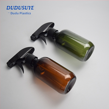 300/500 ml pruuni rohelise ruudukujulise püstoliga pihustuspudel, pudeli desinfitseerimisveepudel, alkoholipihustuspudel, aianduspudel