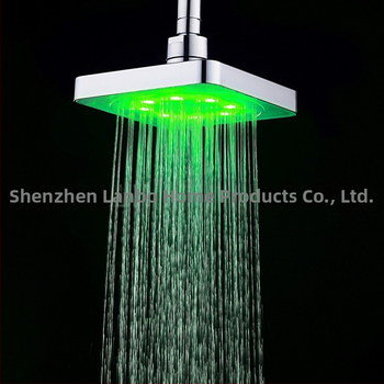 Tarpvalstybinė elektroninė prekyba skirta LED viršutinio purškimo temperatūros jutikliui / spalvingai šviečiančiai spalvą keičiančiam 6 colių dušo antgaliui 8020-B1.