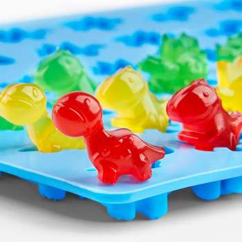 Καλούπι σιλικόνης 48 μικρών δεινοσαύρων με ένθετο κερί, σταγόνα ζάχαρης, καλούπι τσίχλας για μπισκότα, καλούπι πουτίγκας ζελέ