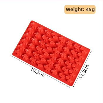 Καλούπι σιλικόνης 48 μικρών δεινοσαύρων με ένθετο κερί, σταγόνα ζάχαρης, καλούπι τσίχλας για μπισκότα, καλούπι πουτίγκας ζελέ