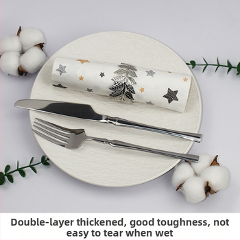 Салфетка със звезда, цветна печатна квадратна салфетка, хартия за парти, парти, висок клас ресторант, специална салфетка за еднократна употреба, може да се персонализира