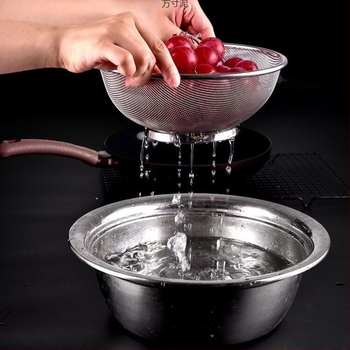 Καλάθι αποστράγγισης από ανοξείδωτο ατσάλι 304, κρεμαστό κόσκινο πλύσης ρυζιού με πάχος, πολυλειτουργικό καλάθι πλύσης λαχανικών κουζίνας, πλύσιμο ρυζιού και καλάθι φιλτραρίσματος νερού χονδρικής