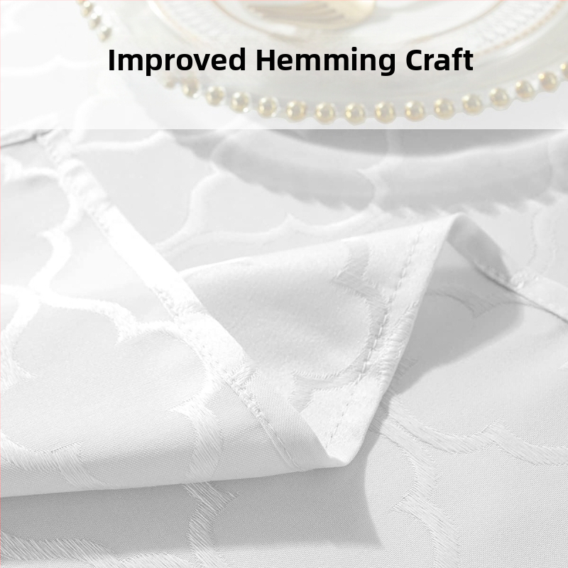 Полиестерна жакардова покривка за маса, марокански къдрици, висококачествен сатен, против бръчки, вътрешна декоративна квадратна правоъгълна кръгла покривка за маса