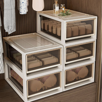 Apatinių drabužių laikymo dėžutė Buitinė stalčių tipo drabužių spinta Liemenėlė Apatiniai kojinės Apdailos dėžutė Trys viename padalinta apdailos dėžutė
