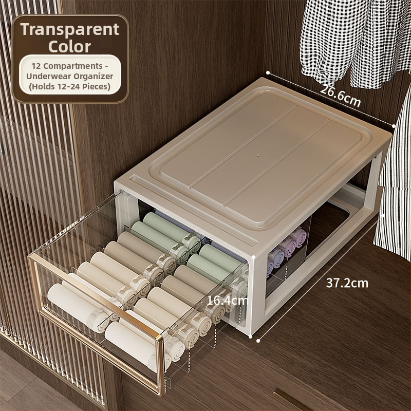 Apatinių drabužių laikymo dėžutė Buitinė stalčių tipo drabužių spinta Liemenėlė Apatiniai kojinės Apdailos dėžutė Trys viename padalinta apdailos dėžutė