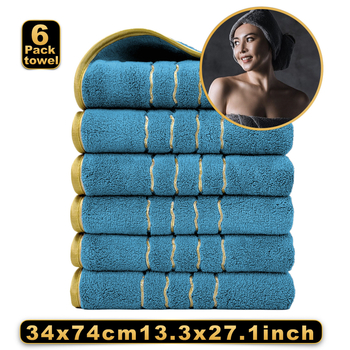 Uus rafineeritud korallfliisist rätik kuuepakendis majapidamiskuivadele juustele mõeldud rätik, imav ja pehmem kui puhas puuvill, piiriülene hulgimüük