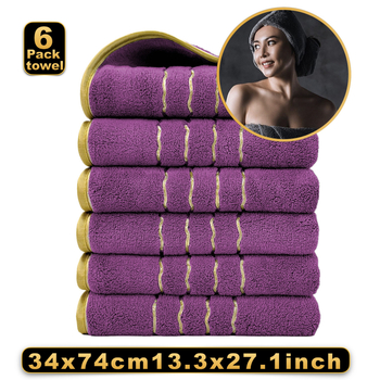 Uus rafineeritud korallfliisist rätik kuuepakendis majapidamiskuivadele juustele mõeldud rätik, imav ja pehmem kui puhas puuvill, piiriülene hulgimüük