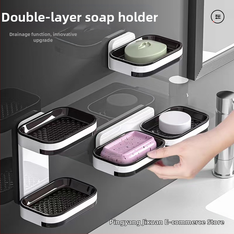 Piiriülene seebikarp, augustamata, seinale kinnitatav äravooluga seebiriiul, majapidamis-, tualett- ja vannitoakahekihiline seebiriiul