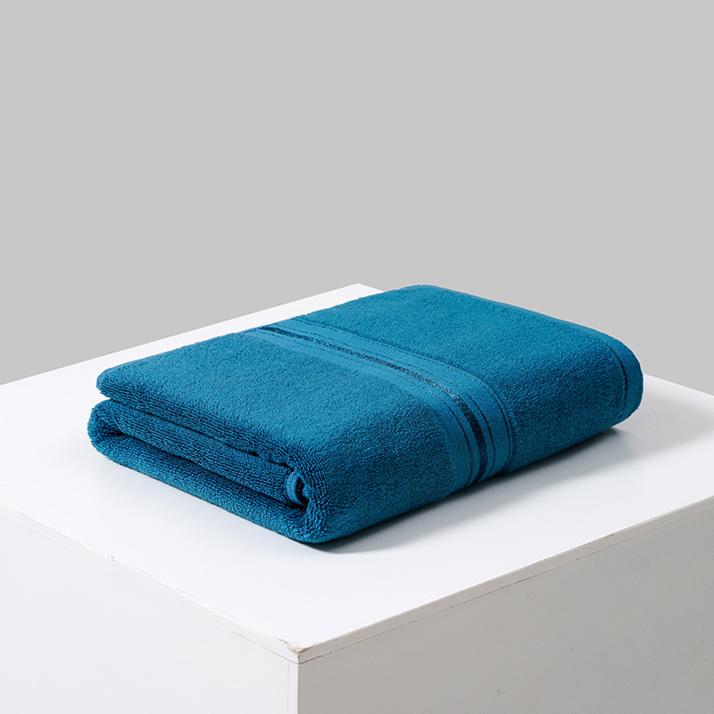 Šukuotos medvilnės rankšluostis vonios kambariui 70 * 150 cm 500 g ryškaus šilko kalimas minkštas sugeriamumas skersinis karštai siuvinėtas logotipas