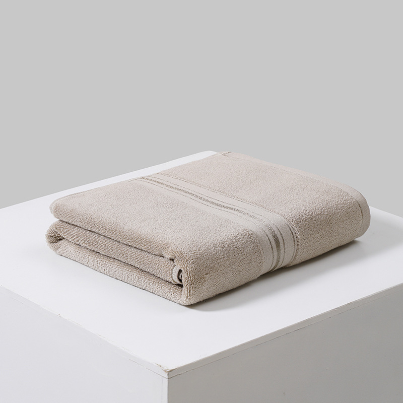 Šukuotos medvilnės rankšluostis vonios kambariui 70 * 150 cm 500 g ryškaus šilko kalimas minkštas sugeriamumas skersinis karštai siuvinėtas logotipas