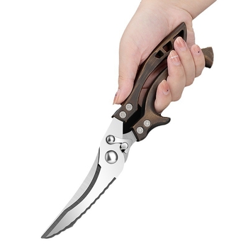 Gamyklinės tiesioginės virtuvės žirklės, buitinės, tvirtos vištienos kaulų žirklės, daugiafunkcinės žirklės, specialios plieno kaulų žirklės, virtuvės žirklės