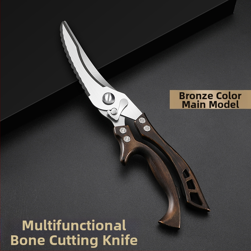 Gamyklinės tiesioginės virtuvės žirklės, buitinės, tvirtos vištienos kaulų žirklės, daugiafunkcinės žirklės, specialios plieno kaulų žirklės, virtuvės žirklės