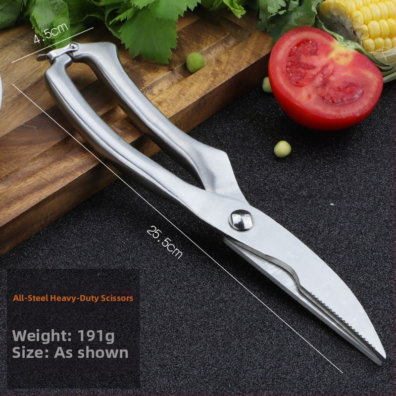 Gamyklinės tiesioginės virtuvės žirklės, buitinės, tvirtos vištienos kaulų žirklės, daugiafunkcinės žirklės, specialios plieno kaulų žirklės, virtuvės žirklės