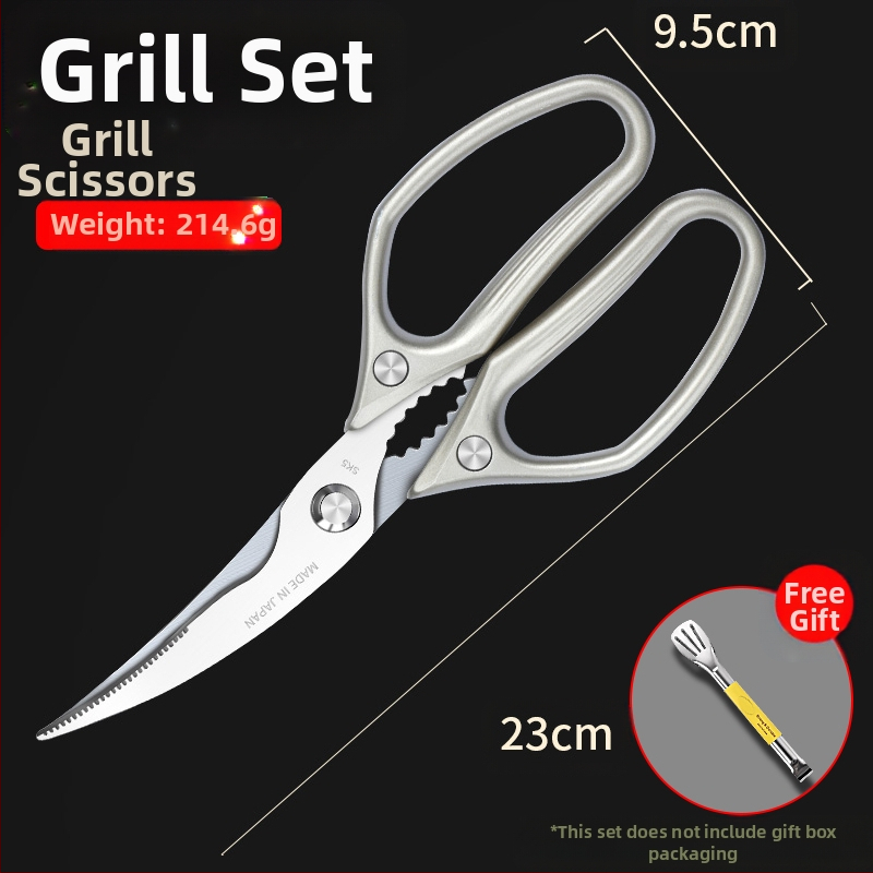 Gamyklinės tiesioginės virtuvės žirklės, buitinės, tvirtos vištienos kaulų žirklės, daugiafunkcinės žirklės, specialios plieno kaulų žirklės, virtuvės žirklės