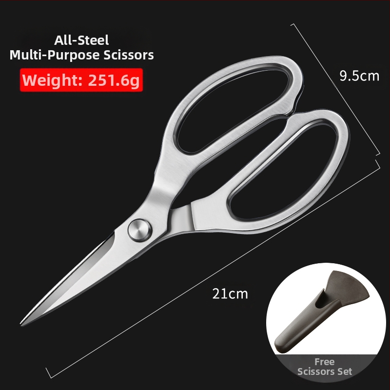 Gamyklinės tiesioginės virtuvės žirklės, buitinės, tvirtos vištienos kaulų žirklės, daugiafunkcinės žirklės, specialios plieno kaulų žirklės, virtuvės žirklės