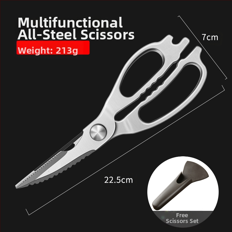 Gamyklinės tiesioginės virtuvės žirklės, buitinės, tvirtos vištienos kaulų žirklės, daugiafunkcinės žirklės, specialios plieno kaulų žirklės, virtuvės žirklės