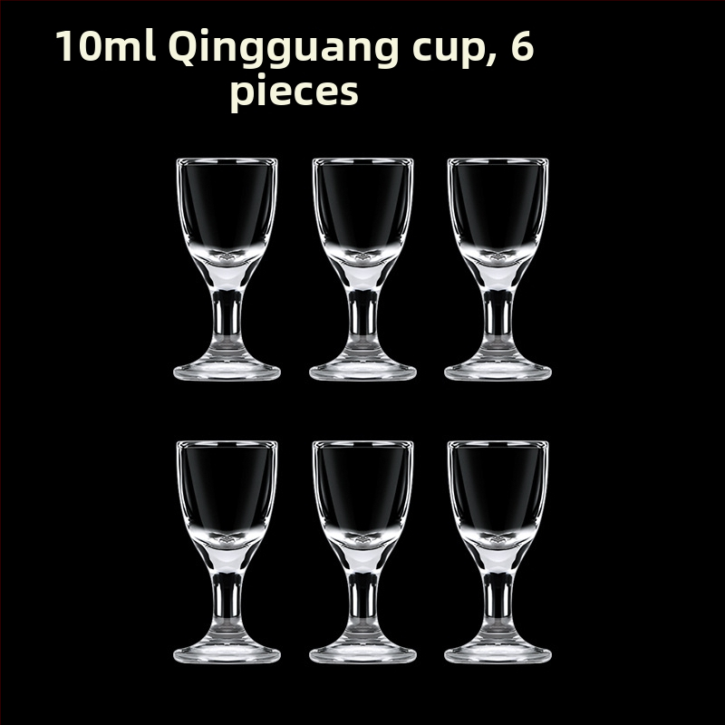 Alkoholinių gėrimų taurė, taurė, maža vyno taurė, spiritinis stiklas, aštuonkampis stiklas, kulkos formos taurė, vienos taurės didmeninė stiklinė taurė