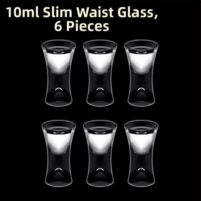 Alkoholinių gėrimų taurė, taurė, maža vyno taurė, spiritinis stiklas, aštuonkampis stiklas, kulkos formos taurė, vienos taurės didmeninė stiklinė taurė