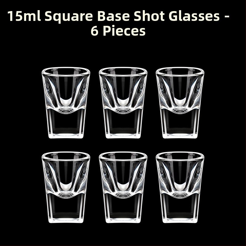 Alkoholinių gėrimų taurė, taurė, maža vyno taurė, spiritinis stiklas, aštuonkampis stiklas, kulkos formos taurė, vienos taurės didmeninė stiklinė taurė