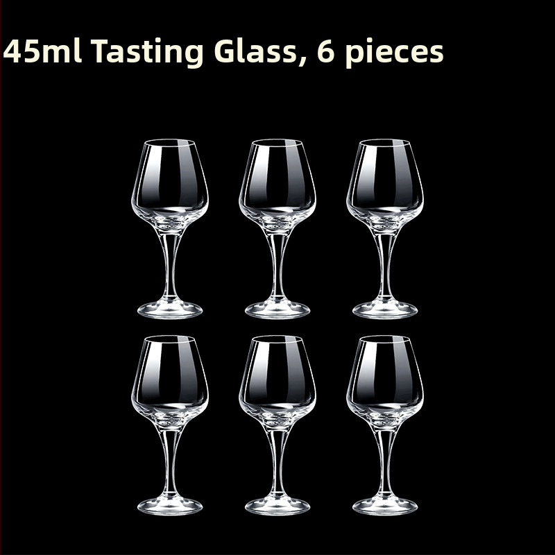 Alkoholinių gėrimų taurė, taurė, maža vyno taurė, spiritinis stiklas, aštuonkampis stiklas, kulkos formos taurė, vienos taurės didmeninė stiklinė taurė