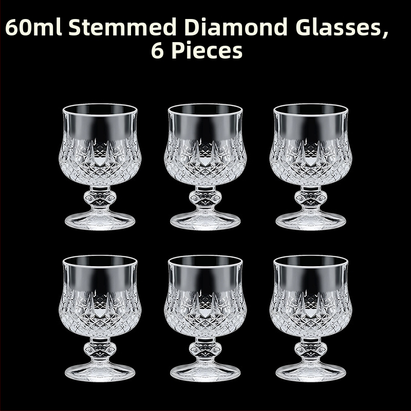 Alkoholinių gėrimų taurė, taurė, maža vyno taurė, spiritinis stiklas, aštuonkampis stiklas, kulkos formos taurė, vienos taurės didmeninė stiklinė taurė