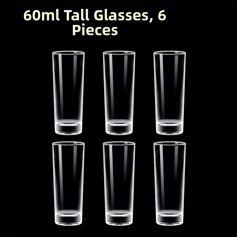 Alkoholinių gėrimų taurė, taurė, maža vyno taurė, spiritinis stiklas, aštuonkampis stiklas, kulkos formos taurė, vienos taurės didmeninė stiklinė taurė