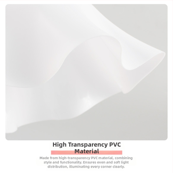 PVC lainelambivarjuga Jaapani lihtsa lillerestorani uus lühter kestaga kreemjas stiilis loominguline lambivarjude hulgimüük