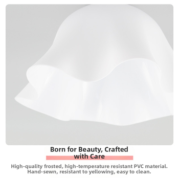 PVC lainelambivarjuga Jaapani lihtsa lillerestorani uus lühter kestaga kreemjas stiilis loominguline lambivarjude hulgimüük