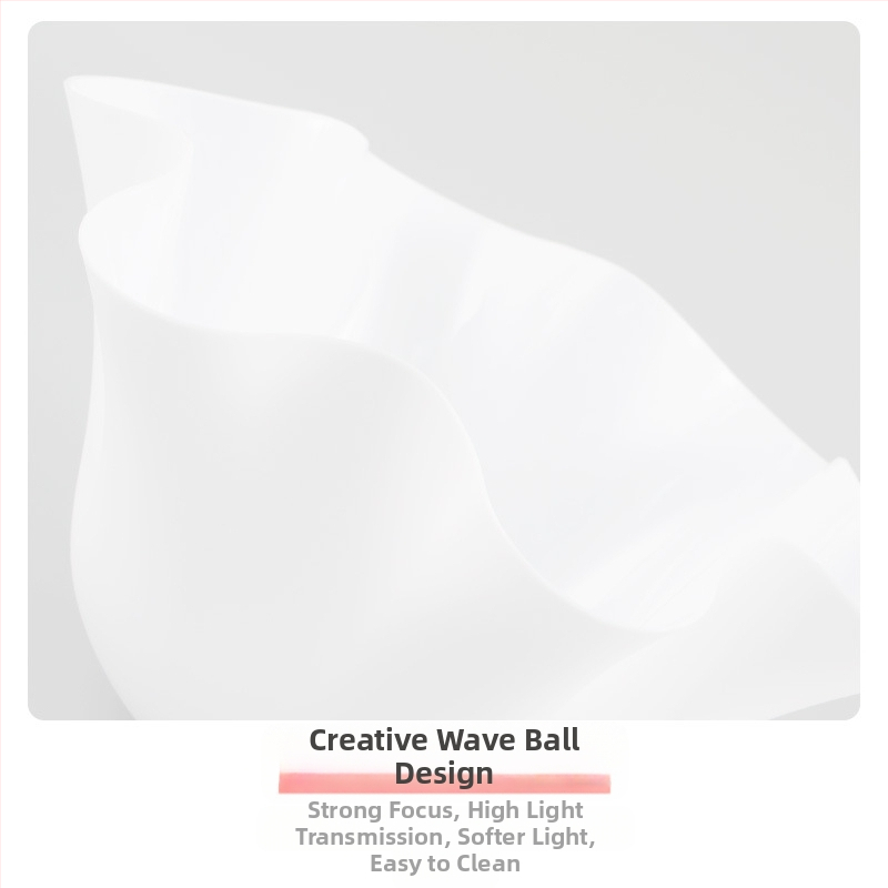 PVC вълнообразен абажур, японски прост цветен ресторант, нов полилей, черупка, кремав стил, креативен абажур на едро