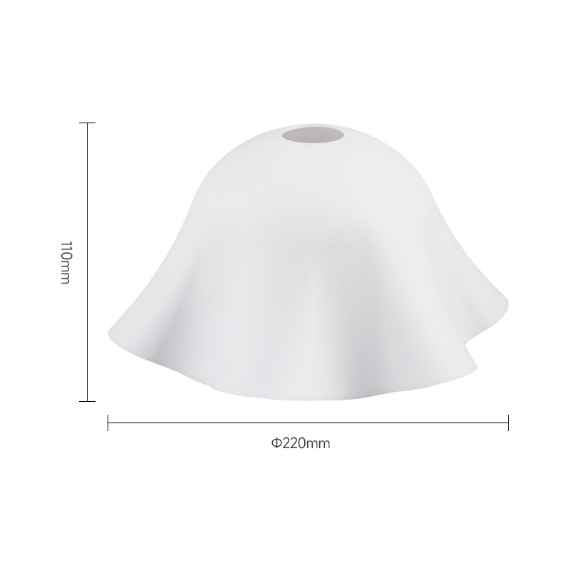 PVC lainelambivarjuga Jaapani lihtsa lillerestorani uus lühter kestaga kreemjas stiilis loominguline lambivarjude hulgimüük