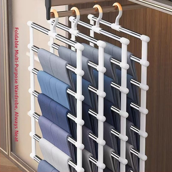 Tarpvalstybinės kelnių lentynos kopėčios, pakabinamos kelnės, sulankstomos kelnių lentynos, nerūdijančio plieno kelnės, pakabinamos kelnės, segtukas, daugiasluoksnės besiūlės laikymo pakabinamų kelnių gamintojai