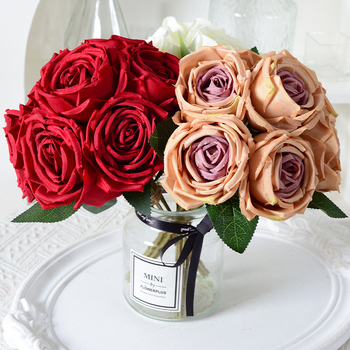 7 kimpu keiserlikke liignaise roose kunstlillede kimp kodu pulmafotograafia rekvisiidid auditooriumi kaunistused kunstlilled