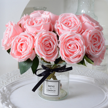 7 букета императорска роза наложница, букет от изкуствени цветя, домашна сватбена фотография, реквизит, декорация на аудитория, изкуствени цветя