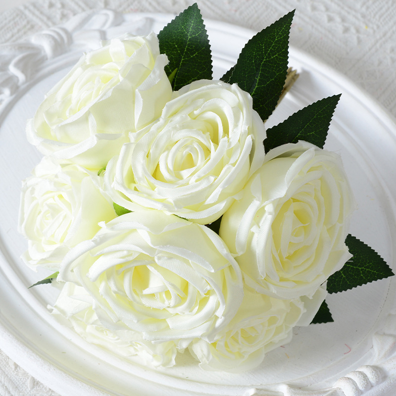 7 kimpu keiserlikke liignaise roose kunstlillede kimp kodu pulmafotograafia rekvisiidid auditooriumi kaunistused kunstlilled