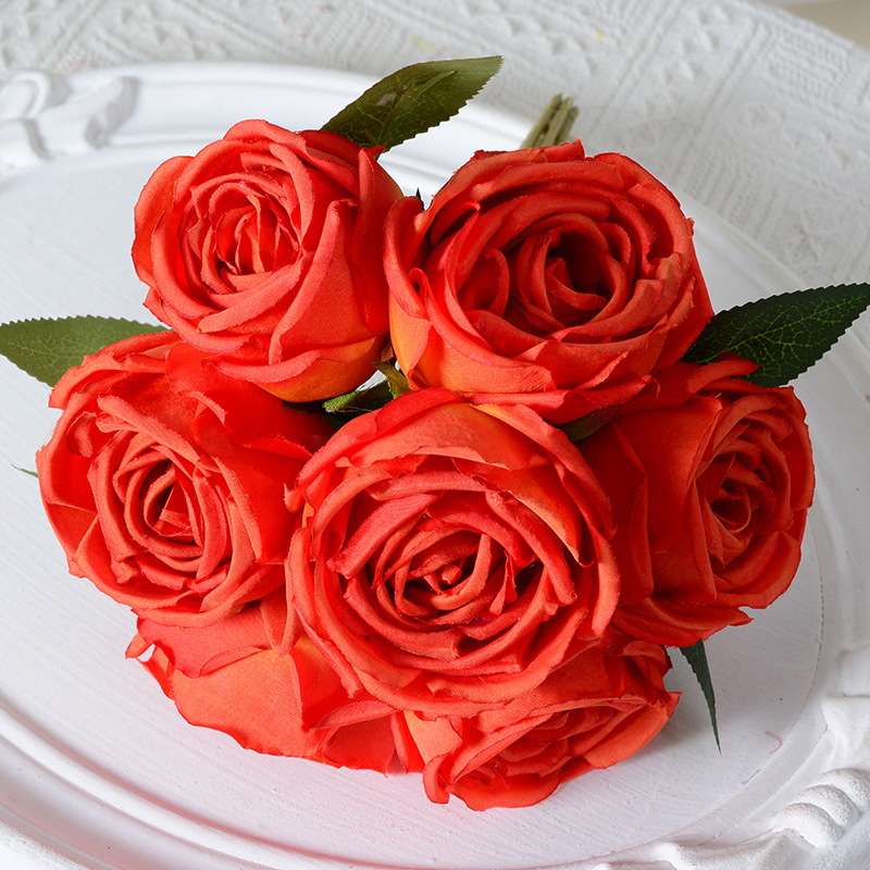 7 kimpu keiserlikke liignaise roose kunstlillede kimp kodu pulmafotograafia rekvisiidid auditooriumi kaunistused kunstlilled