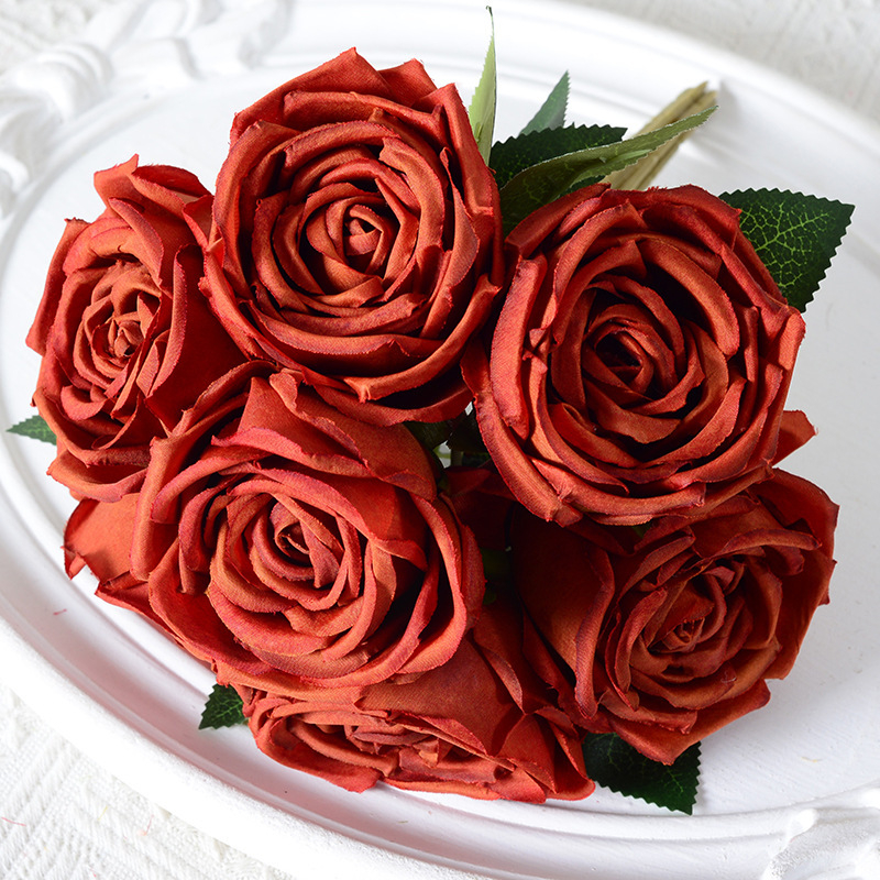 7 kimpu keiserlikke liignaise roose kunstlillede kimp kodu pulmafotograafia rekvisiidid auditooriumi kaunistused kunstlilled