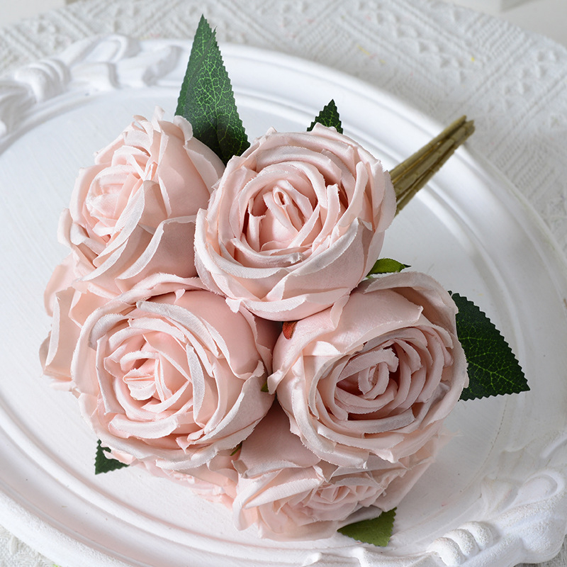 7 kimpu keiserlikke liignaise roose kunstlillede kimp kodu pulmafotograafia rekvisiidid auditooriumi kaunistused kunstlilled