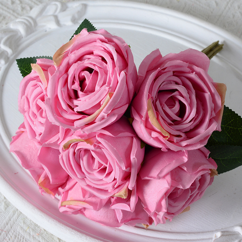 7 kimpu keiserlikke liignaise roose kunstlillede kimp kodu pulmafotograafia rekvisiidid auditooriumi kaunistused kunstlilled