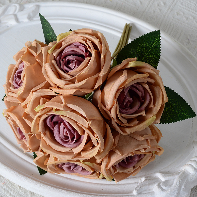 7 kimpu keiserlikke liignaise roose kunstlillede kimp kodu pulmafotograafia rekvisiidid auditooriumi kaunistused kunstlilled