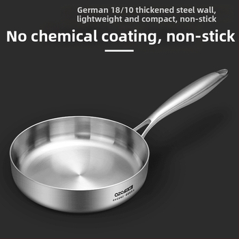 18-10 roostevabast terasest väike praepann, uhke omletipann, induktsioonpliit, gaasipliit, mida saab kasutada praekotiga