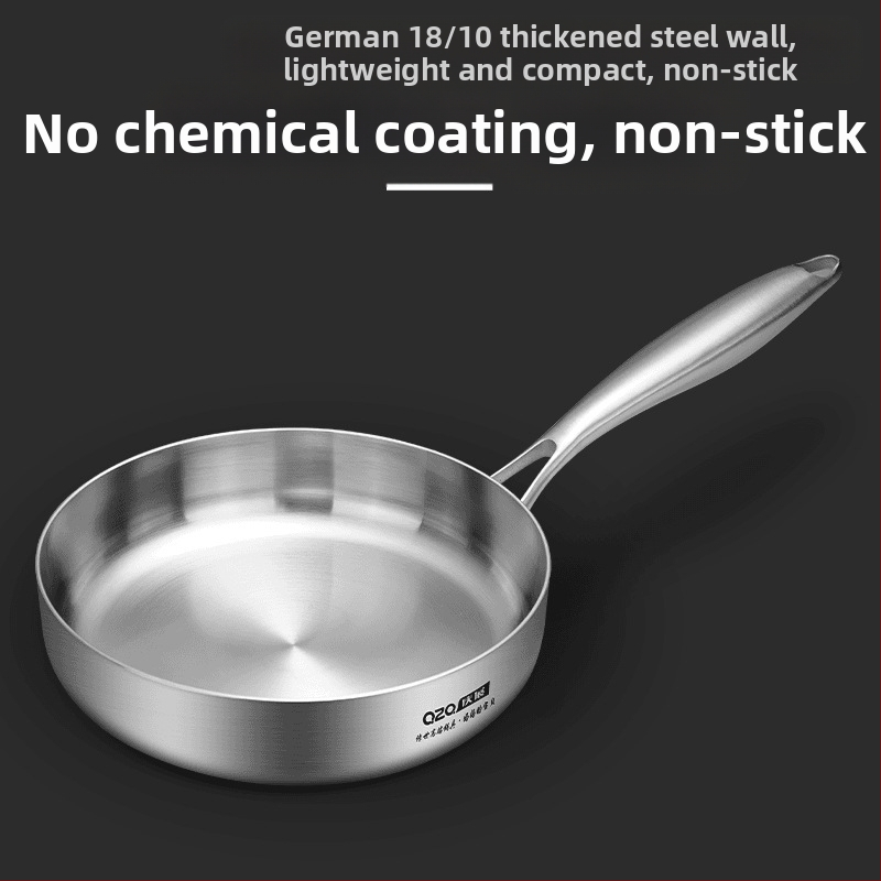 18-10 roostevabast terasest väike praepann, uhke omletipann, induktsioonpliit, gaasipliit, mida saab kasutada praekotiga