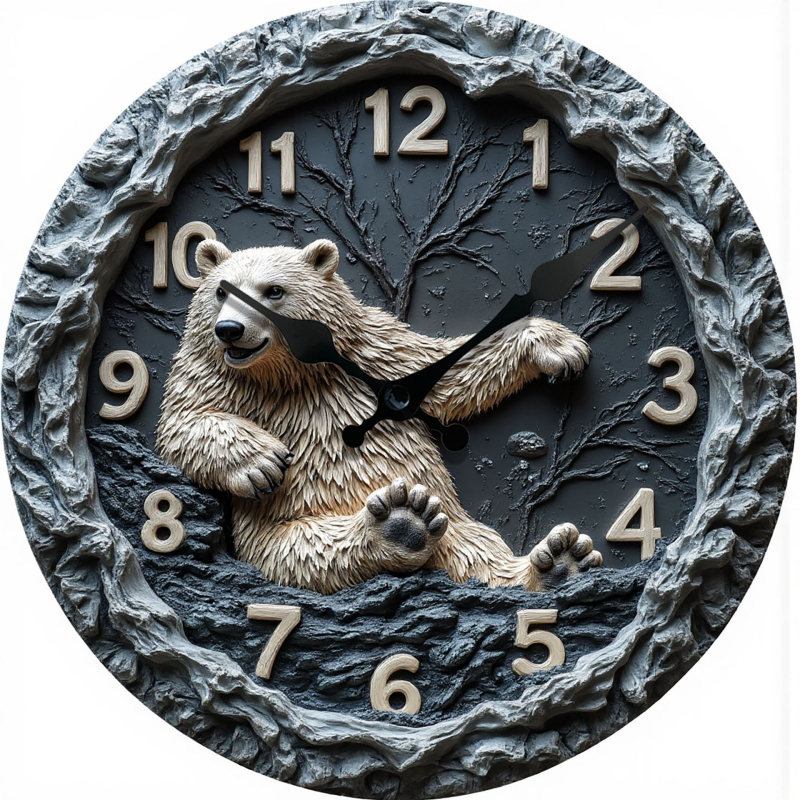 Uus piiriülene ja kuum müügilolev pseudostereoefektiga kell, päris koomiksistiilis kell, loomakell