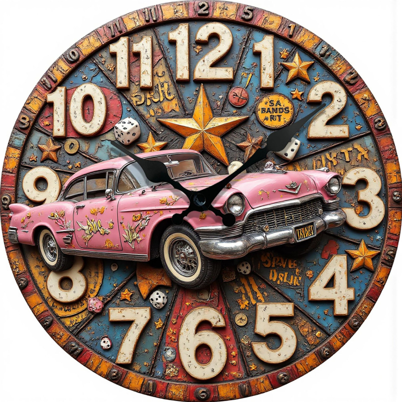 Uus piiriülene ja kuum müügilolev pseudostereoefektiga kell, päris koomiksistiilis kell, loomakell