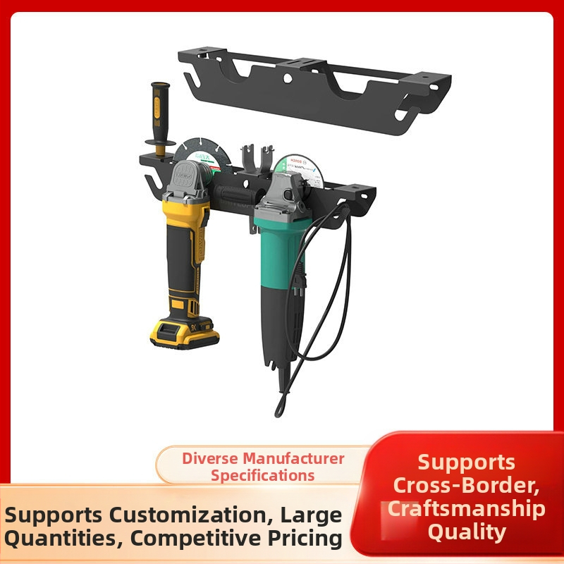 Kampinio šlifuoklio laikymo lentyna, šlifavimo staklių kabliukas, garažo sieninis laikiklis, montuojamas ant sienos