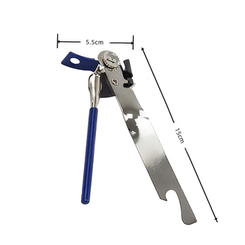 Ανοιχτήρι κονσερβών μονής λαβής από ανοξείδωτο ατσάλι με ανοιχτό καπάκι, ανοιχτήρι μπουκαλιών για οικιακή χρήση, εργαλείο κουζίνας που εξοικονομεί εργασία